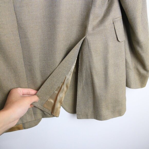 Arnold Brant 100% Bamboo Single Breasted Tailored Blazer Jacket Size 40S - Picture 8 of 9